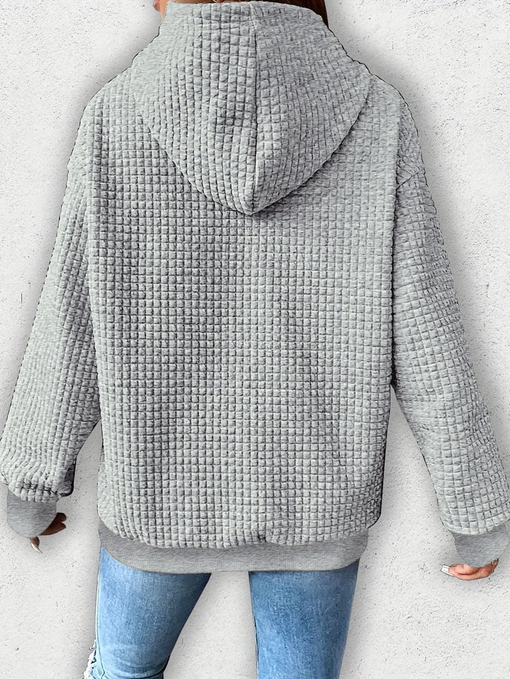 Urmela - Afslappet Polyester Hættetrøje Med Lommer