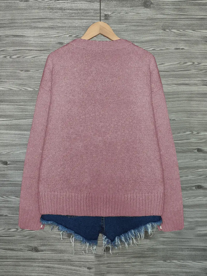 Urvana - Katte Udskriv Langærmet Sweater