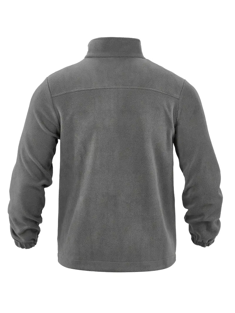 Barron - Afslappet Fleece Jakke Med Lynlås Og Lomme