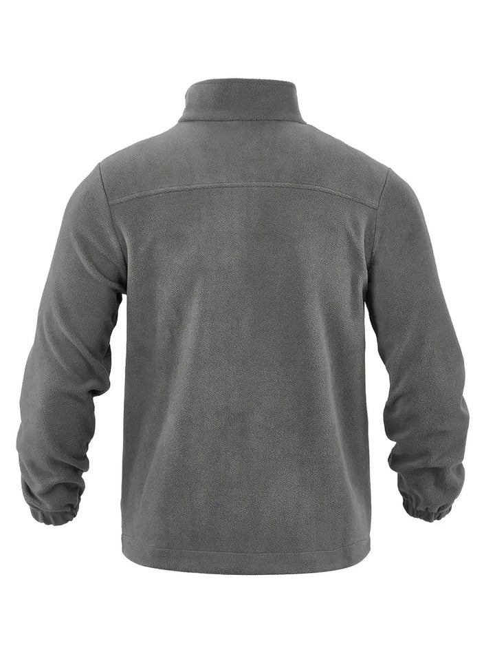 Barron - Afslappet Fleece Jakke Med Lynlås Og Lomme