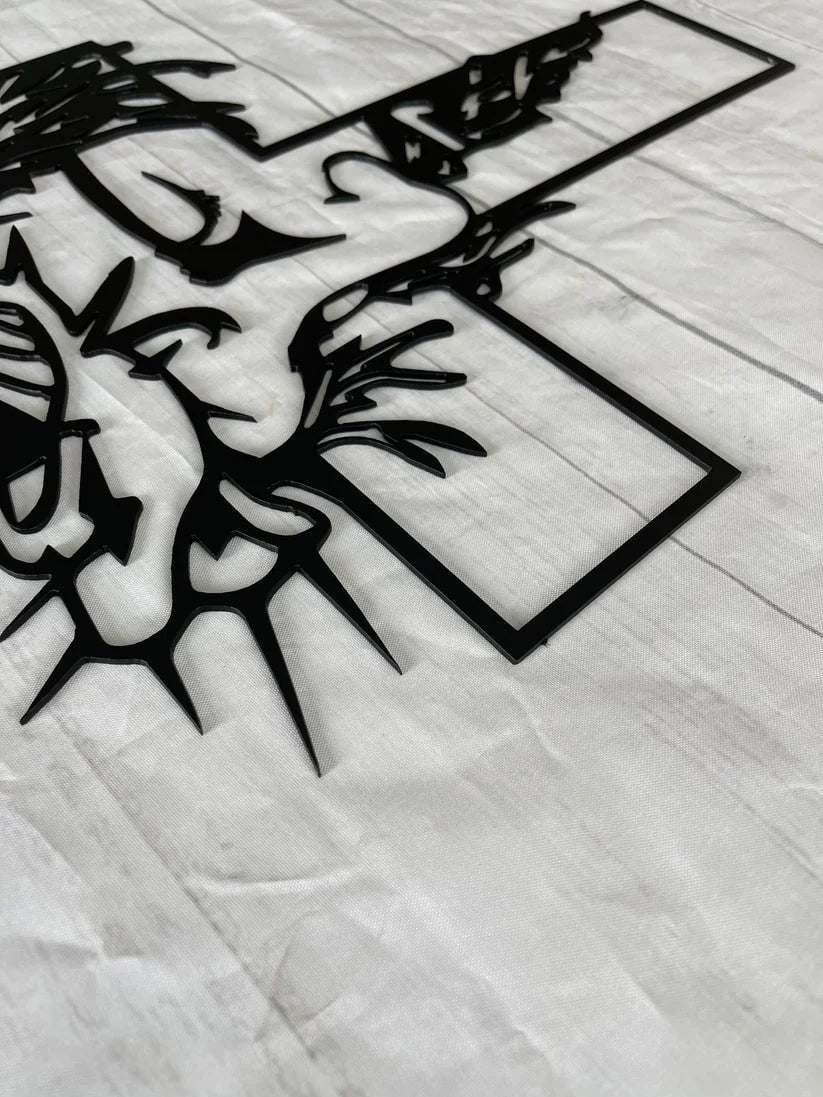 ChristCraft - Jesus Kors i Metal Til Vægdekoration