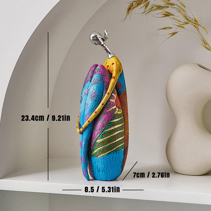 ArtMira - Abstrakte Farverige Kvindestatuer