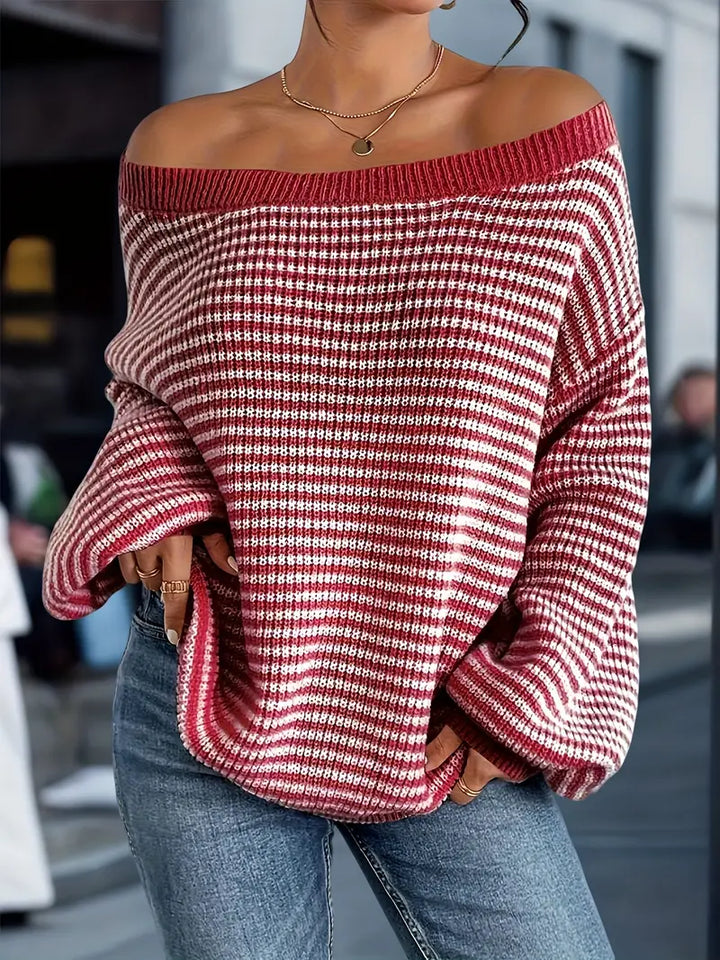 Nilufer - Afslappet Strikket Sweater Til Vinteren