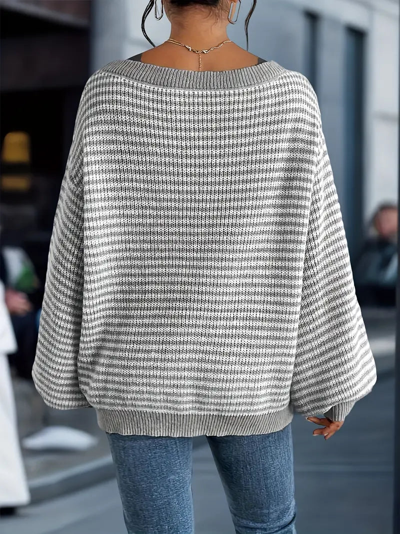 Nilufer - Afslappet Strikket Sweater Til Vinteren
