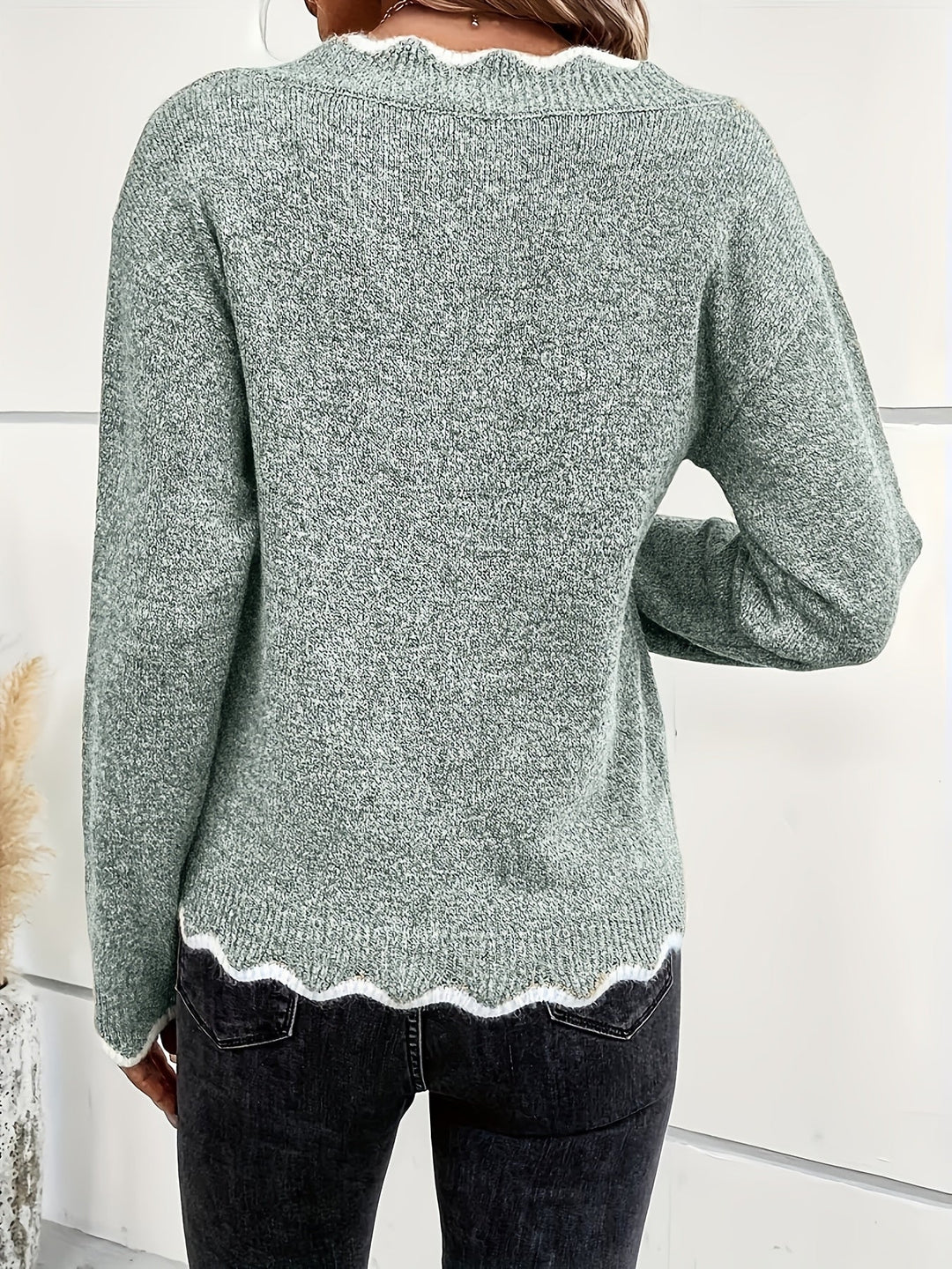 Coleen - Langærmet Strikket Sweater