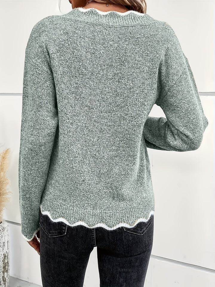 Coleen - Langærmet Strikket Sweater