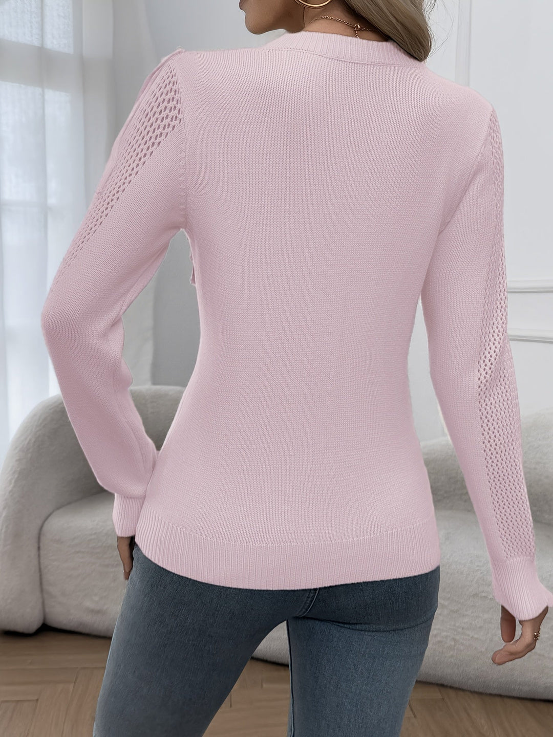 Thindra - Fringed Sweater Med Lange ærmer