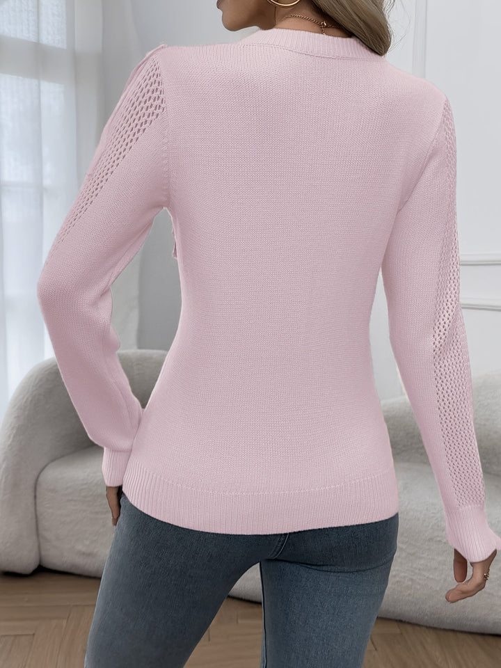 Thindra - Fringed Sweater Med Lange ærmer