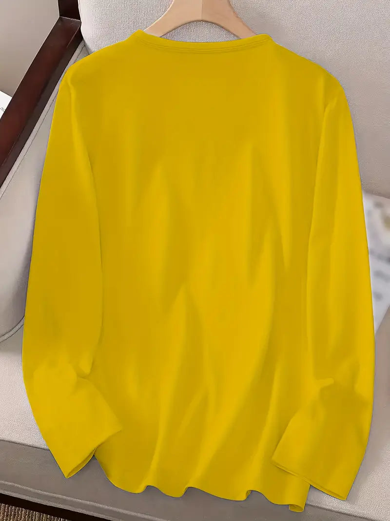 Odalina - Afslappet T-Skjorte Med Smiley Udskriv