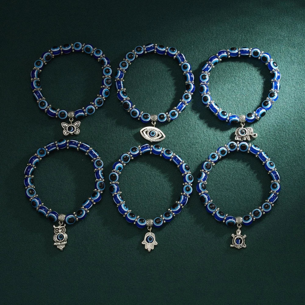 Eliani - Saphira Ond øje-Amulet Ankelkæde