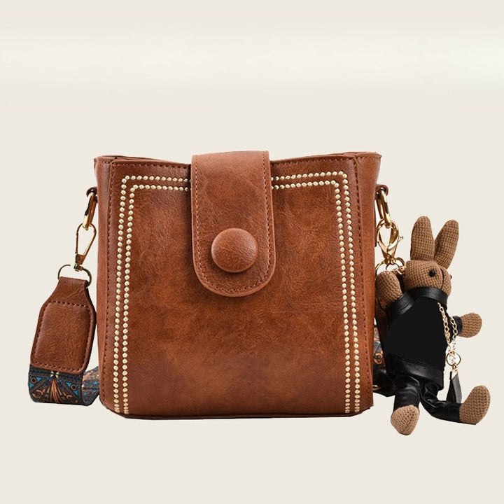 Andriani - Vintage Modetaske Med Jsterbar Skulderrem