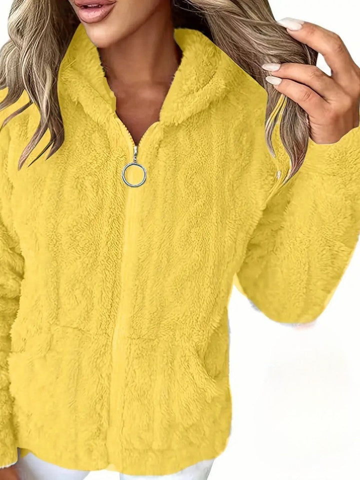 Ganka - Langærmet Hættetrøje Med Lynlås