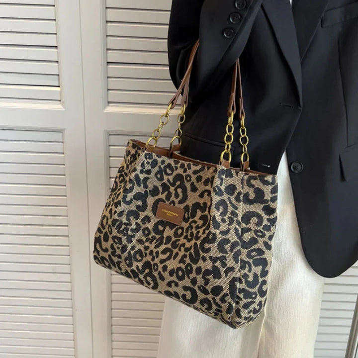 Leonora - Leopard Charm Tote Taske