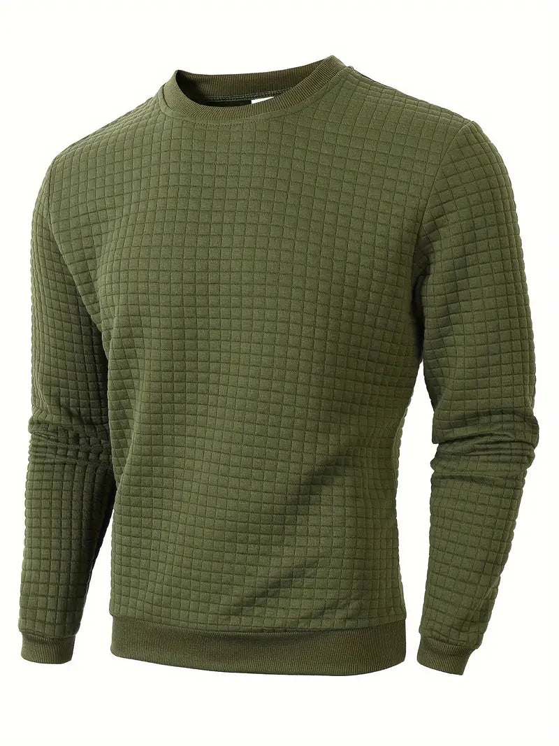 Andreas - Langærmet Sweater i Boheme Ternet Stof