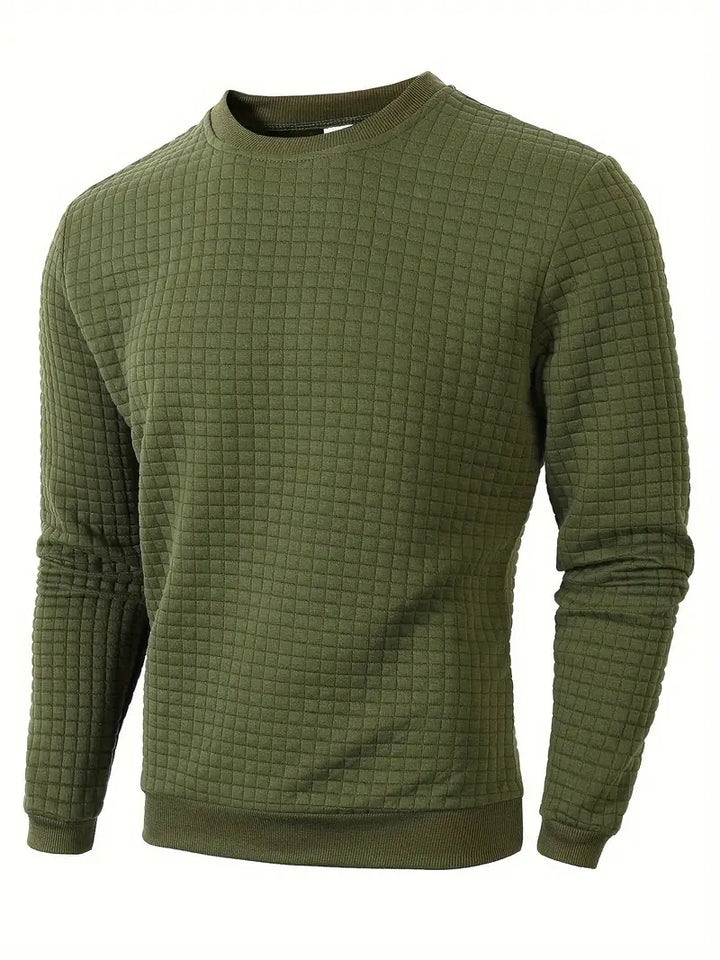 Andreas - Langærmet Sweater i Boheme Ternet Stof