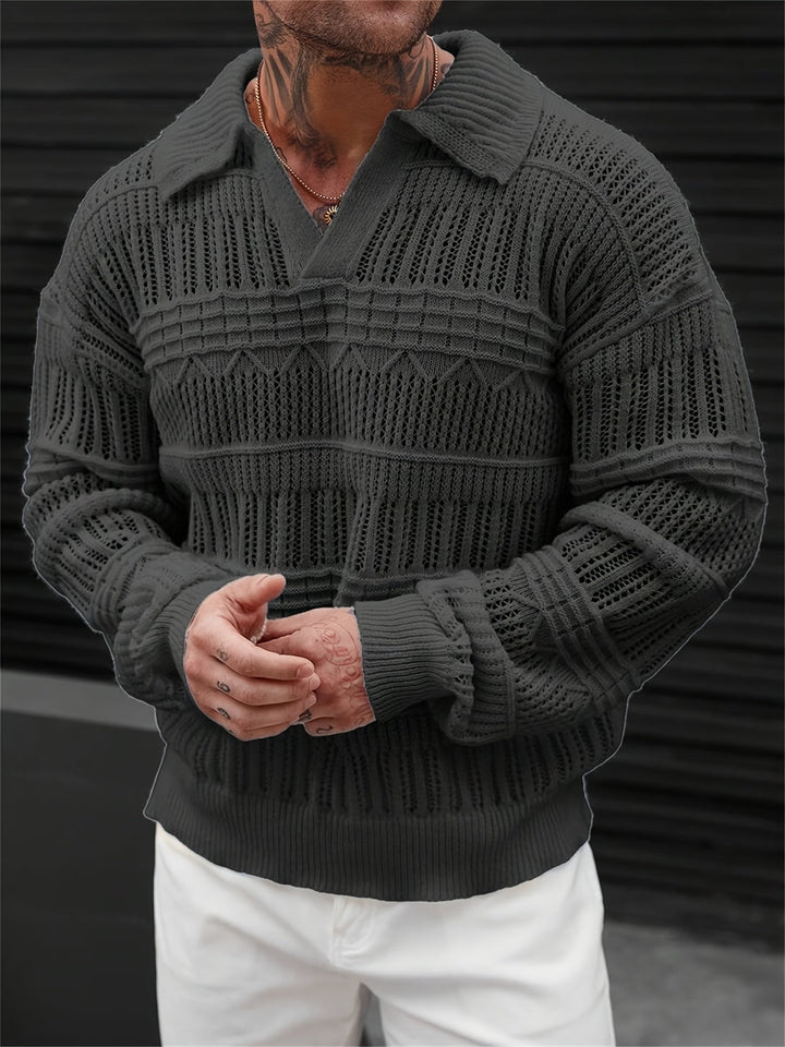 Wesley - Langærmet Sweater Med Udskåret Designet