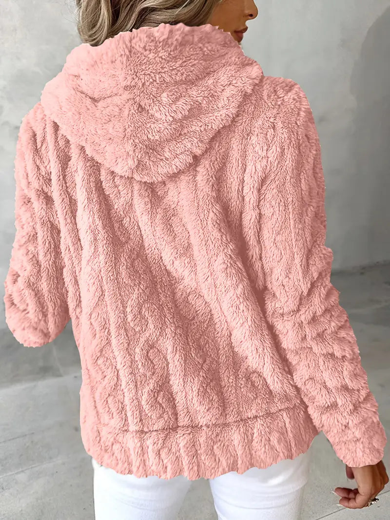 Ganka - Langærmet Hættetrøje Med Lynlås