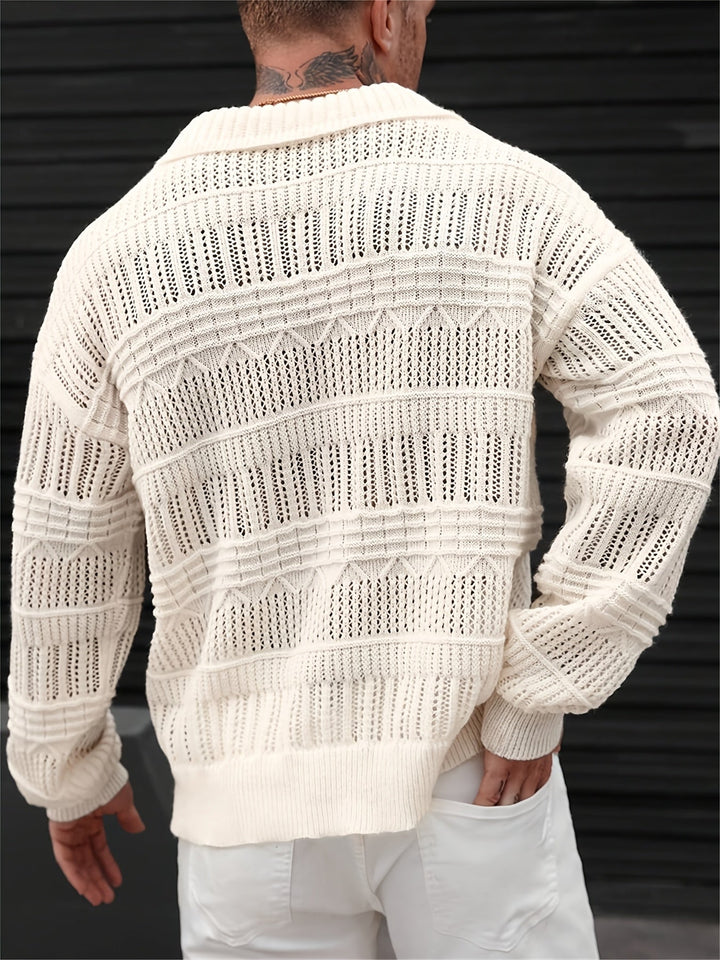 Wesley - Langærmet Sweater Med Udskåret Designet