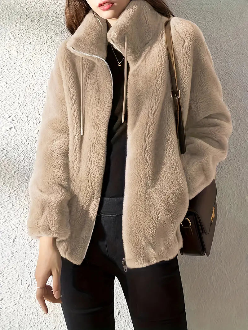 Maliza - Stilfuld Pels Jakke i Fleece
