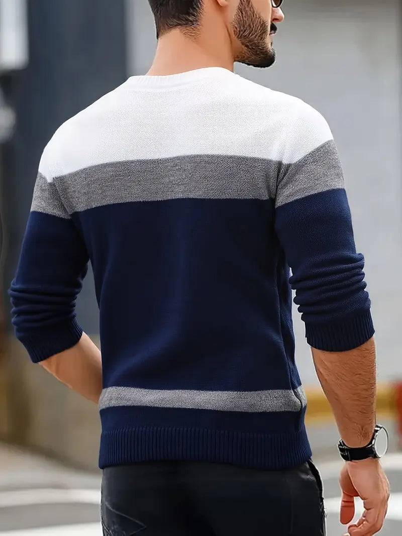 Watkins - Afslappet Langærmet Strikket Sweater