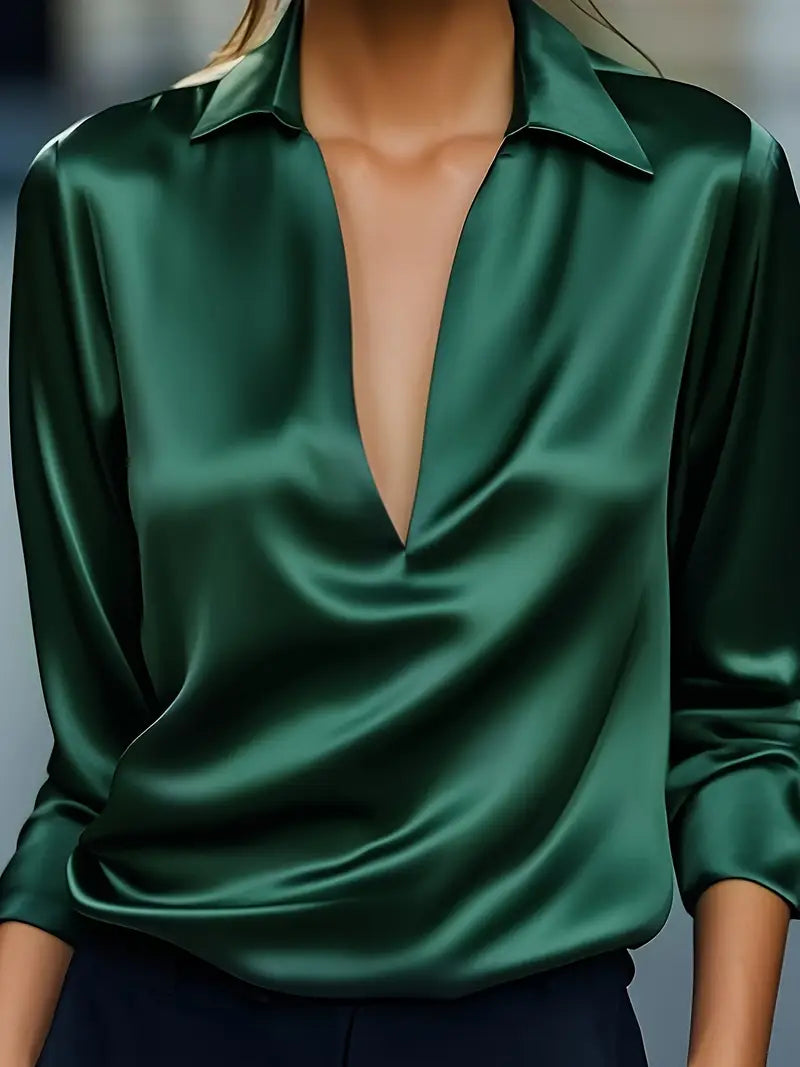 Nadene - Premium V-Hals Bluse