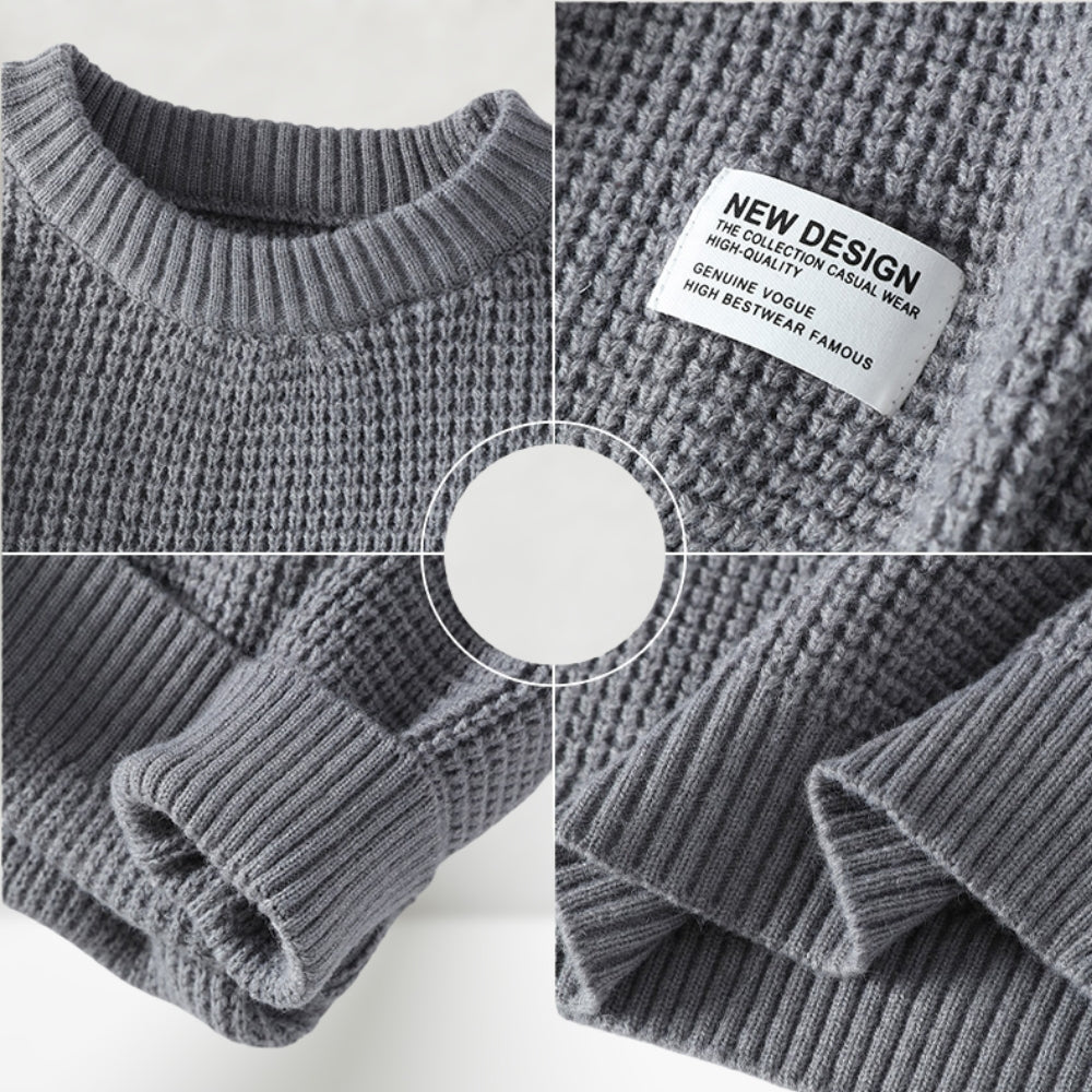 Jesse - Rundhalset Strikket Sweater
