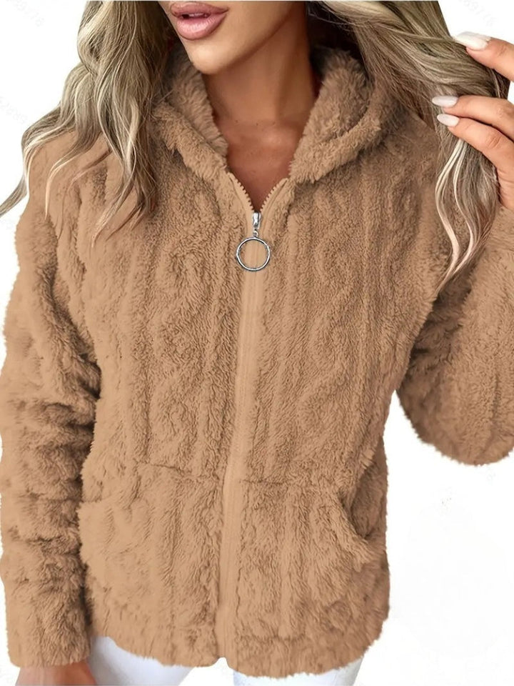 Ganka - Langærmet Hættetrøje Med Lynlås