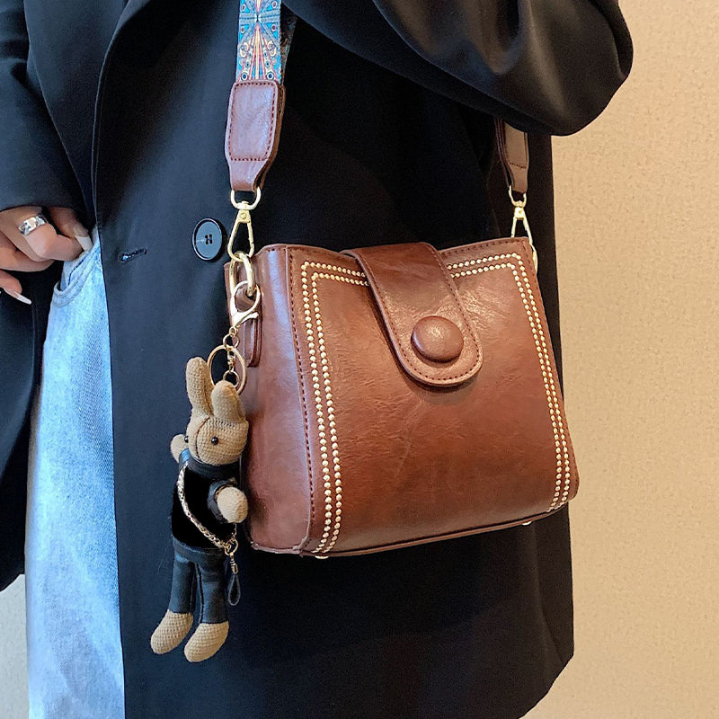 Andriani - Vintage Modetaske Med Jsterbar Skulderrem