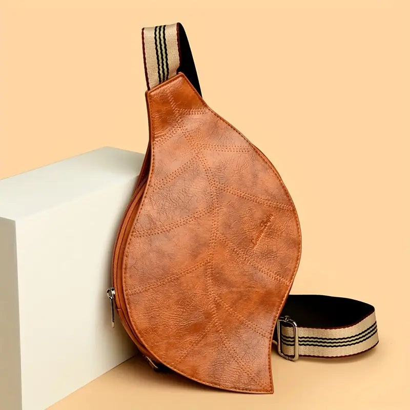 Carmela - Læder Crossbody Skuldertaske med Justerbar Rem og Spænde