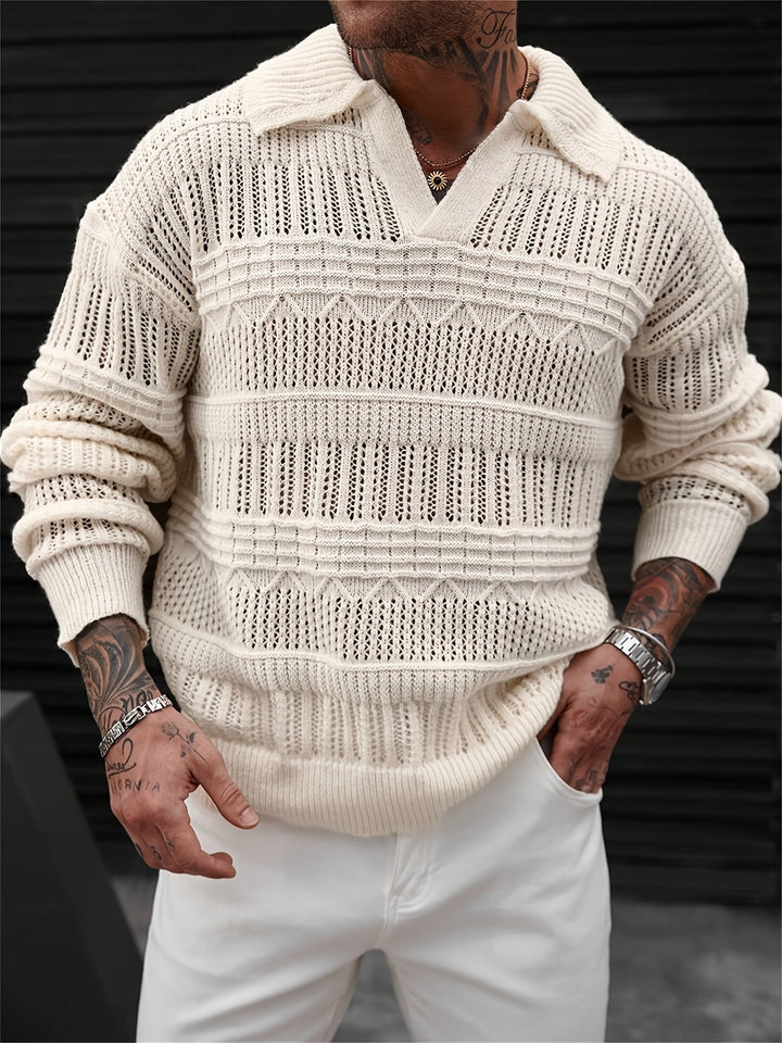 Wesley - Langærmet Sweater Med Udskåret Designet