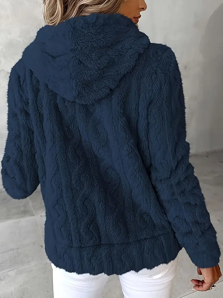 Ganka - Langærmet Hættetrøje Med Lynlås