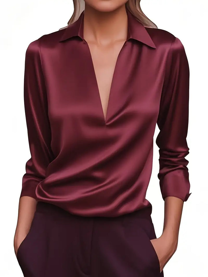 Nadene - Premium V-Hals Bluse
