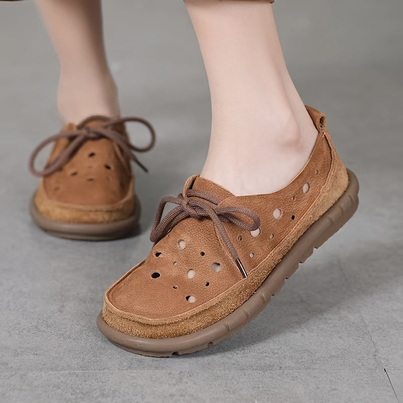Tamsin - Afslappet Læder Nej Slip Loafers