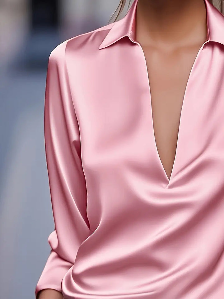 Nadene - Premium V-Hals Bluse