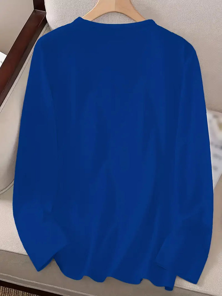 Odalina - Afslappet T-Skjorte Med Smiley Udskriv