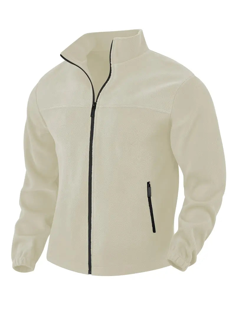 Barron - Afslappet Fleece Jakke Med Lynlås Og Lomme