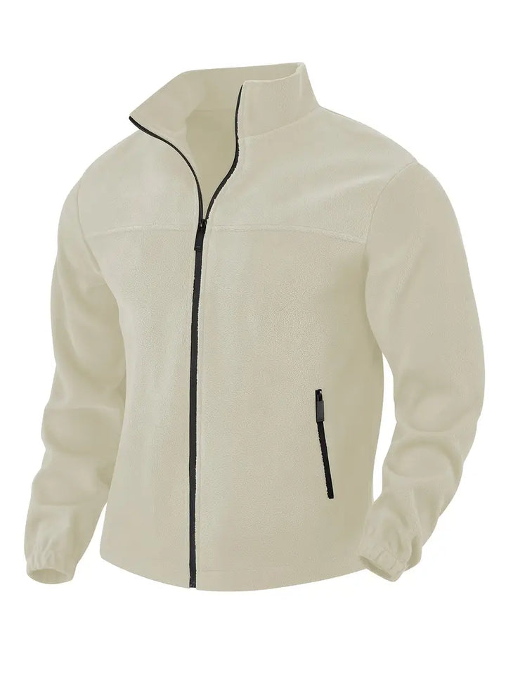 Barron - Afslappet Fleece Jakke Med Lynlås Og Lomme