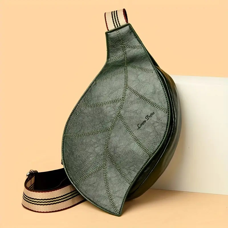 Carmela - Læder Crossbody Skuldertaske med Justerbar Rem og Spænde