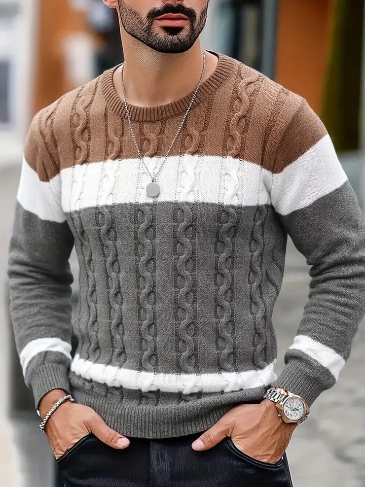 Watkins - Afslappet Langærmet Strikket Sweater