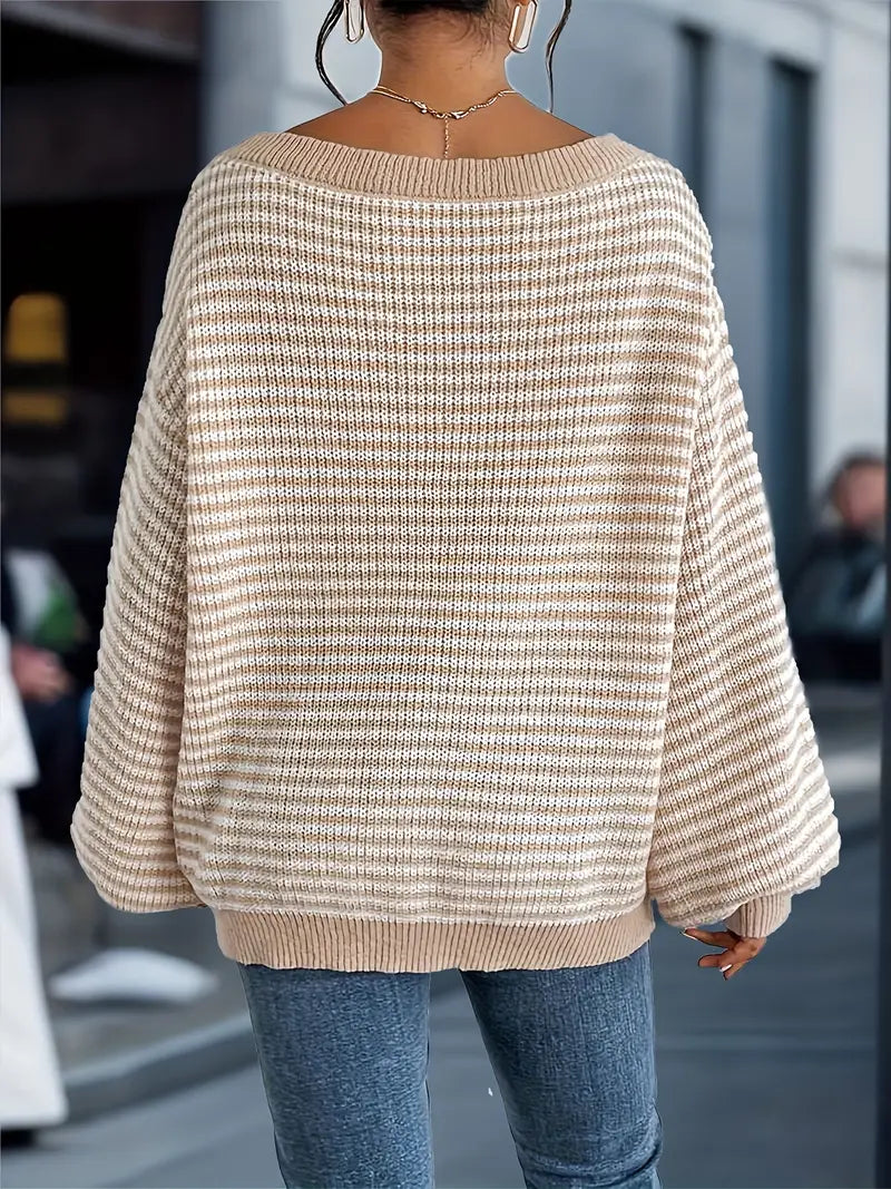 Nilufer - Afslappet Strikket Sweater Til Vinteren