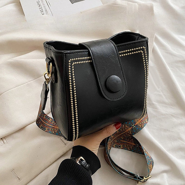 Andriani - Vintage Modetaske Med Jsterbar Skulderrem