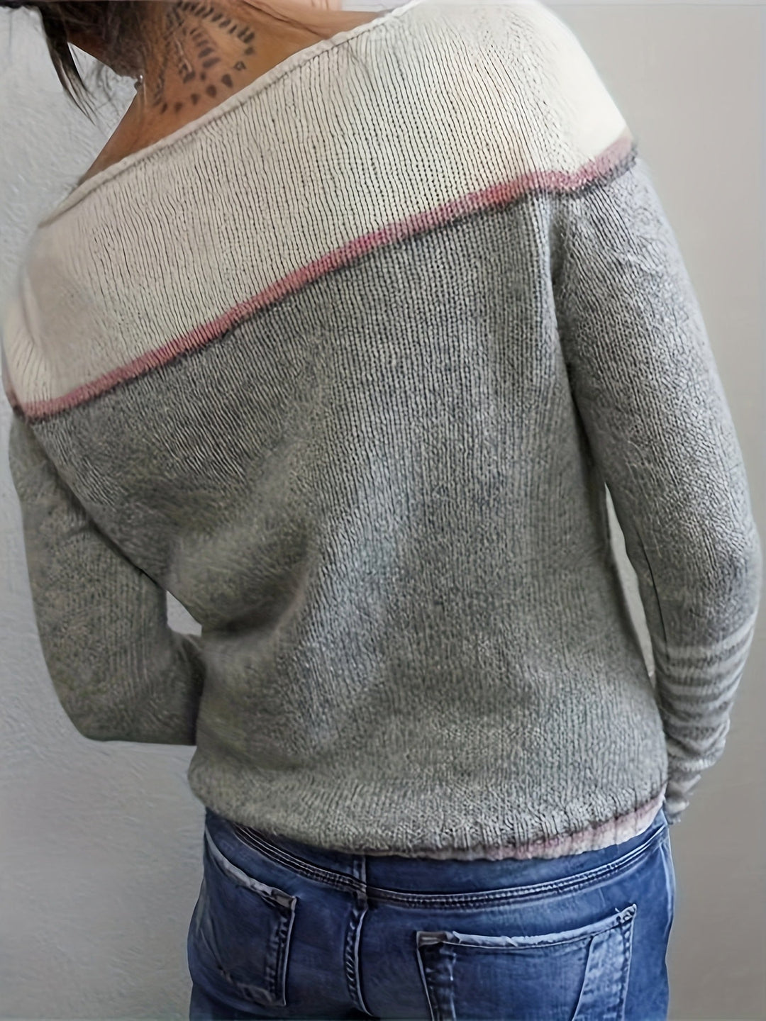 Katharina - Langærmet Stribet Sweater