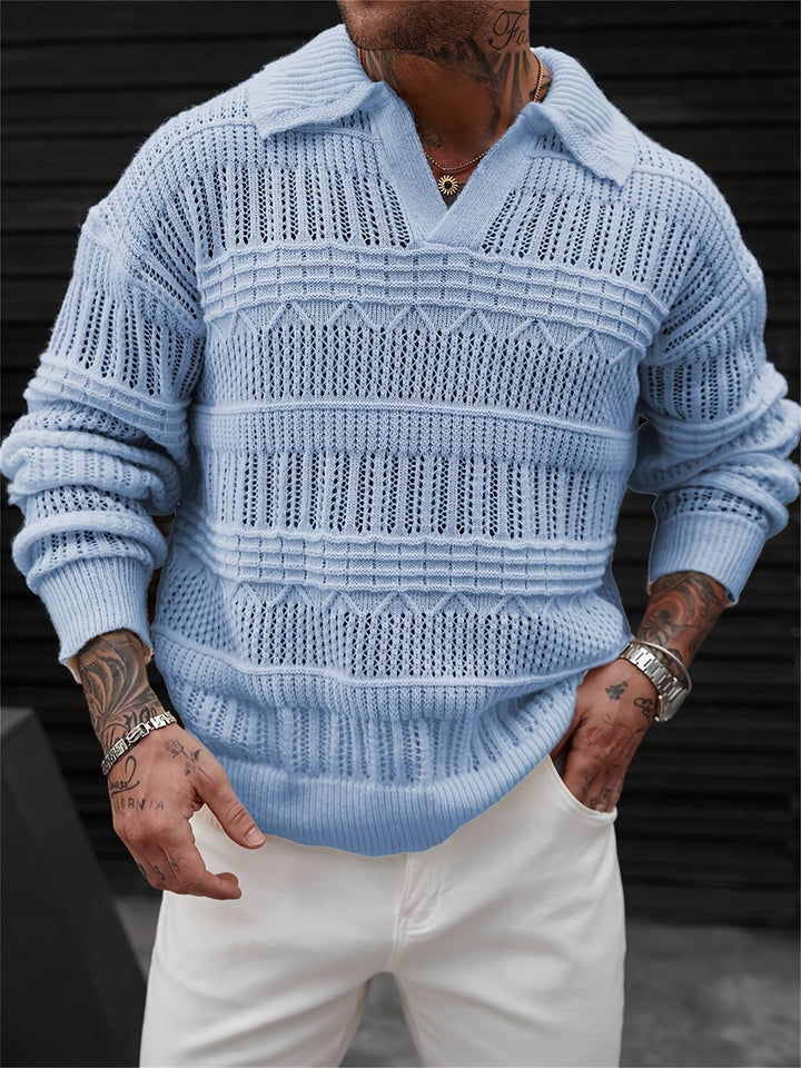 Wesley - Langærmet Sweater Med Udskåret Designet