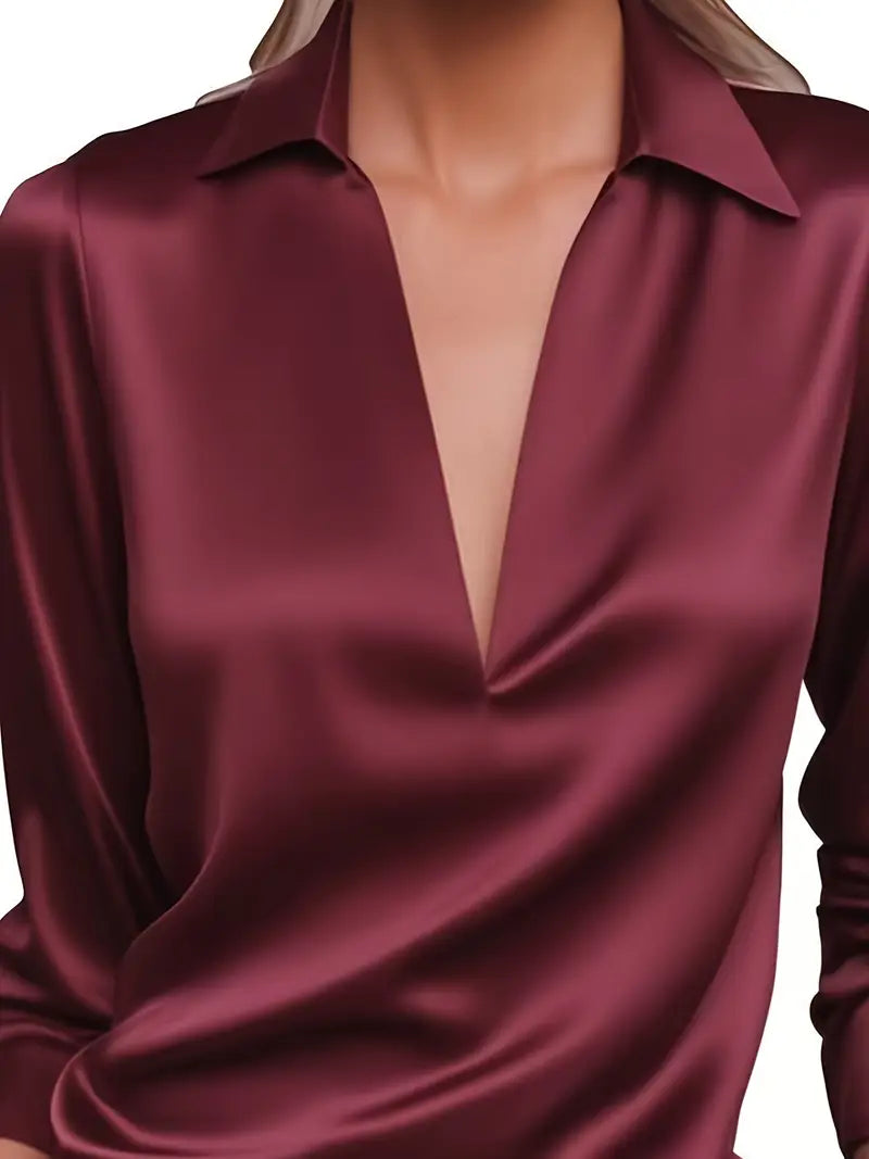 Nadene - Premium V-Hals Bluse