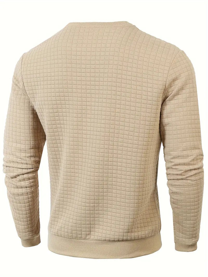 Andreas - Langærmet Sweater i Boheme Ternet Stof