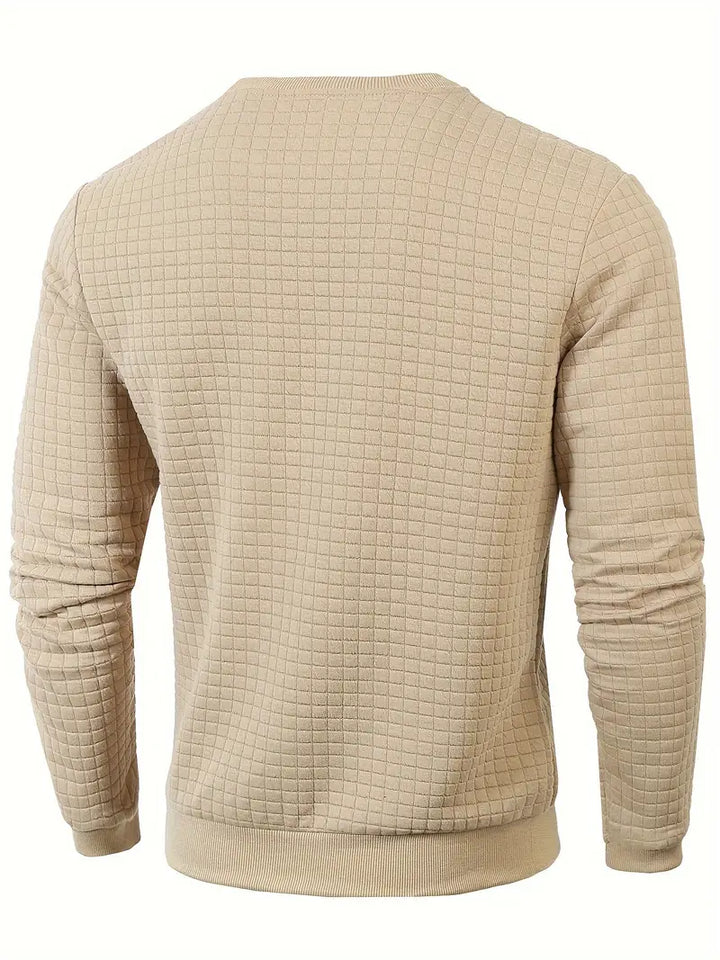 Andreas - Langærmet Sweater i Boheme Ternet Stof