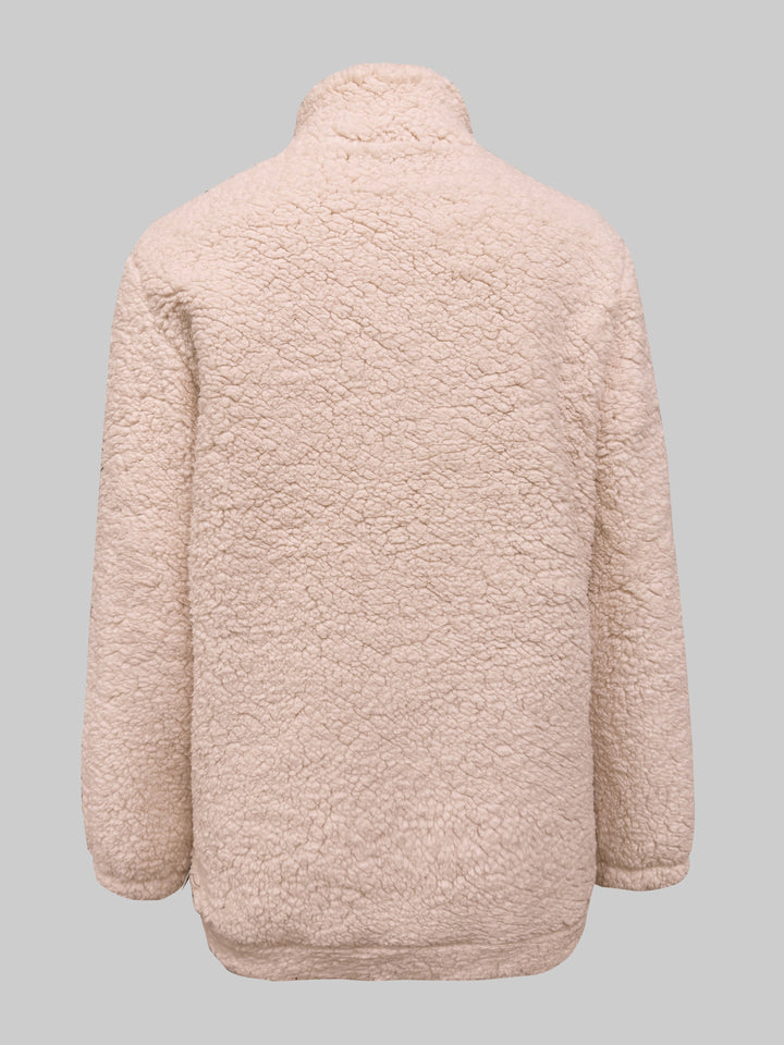 Willemien - Langærmet Fleece-Sved Trøje Med Lynlås