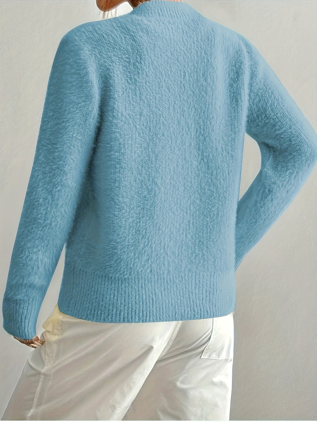 Smelissa - Langærmet Strikket Cardigan Med Hjerteknapper