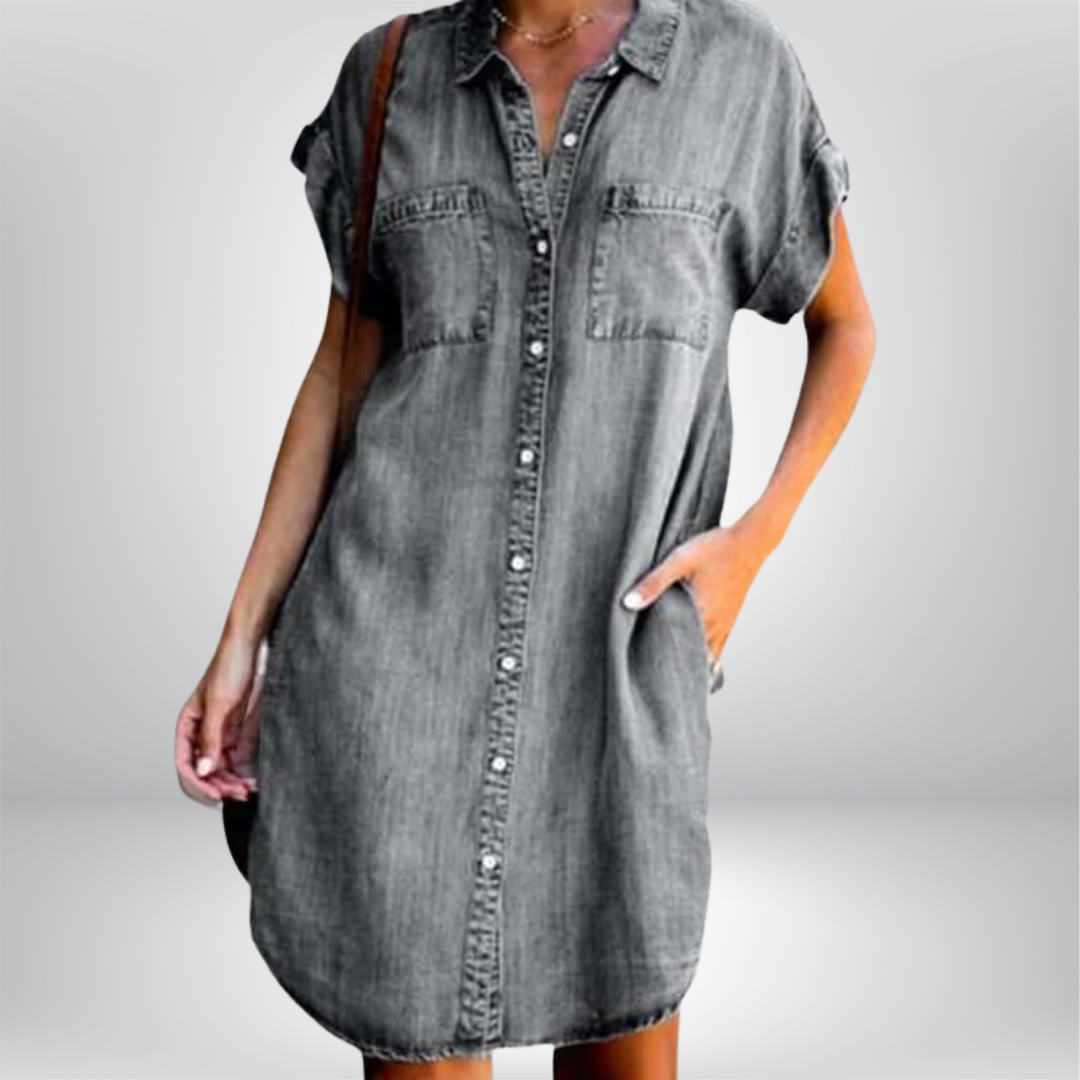 Agata – Afslappet Jeans Kjole