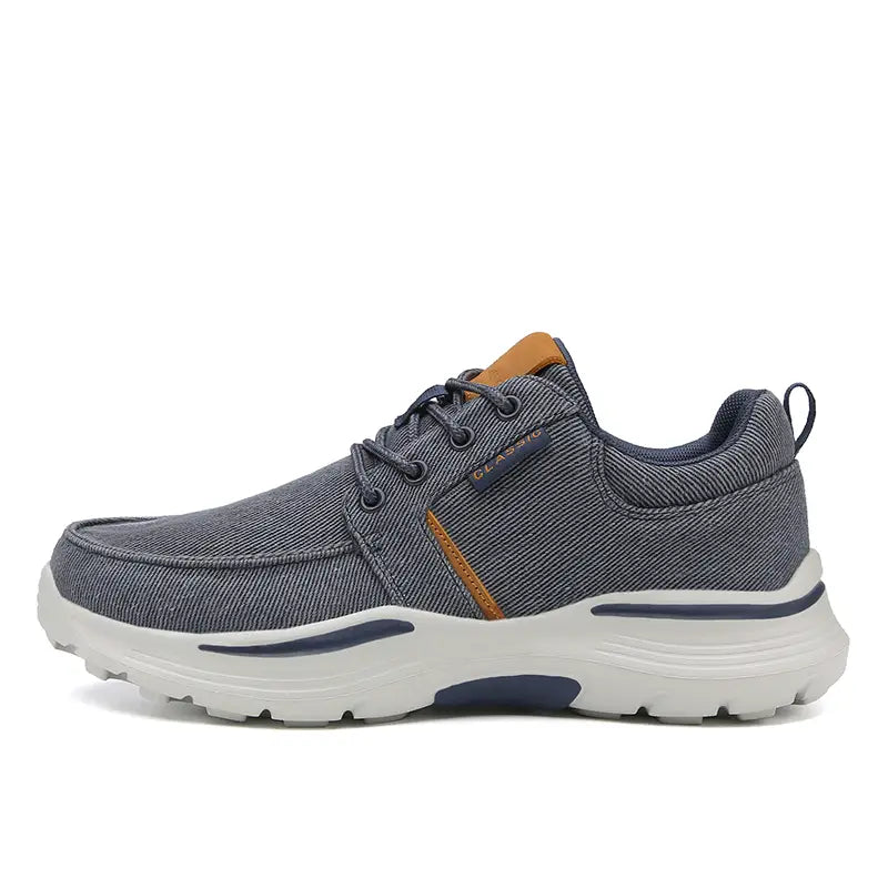 Keidean - Åndbare Sneakers Med Snørebånd i Lærred
